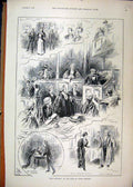 Original Old Antique Print 1895 Scenes Her Advocate Duke York Theatre Court 19th