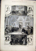 Old Antique Print 1879 Scenes Victor Hugo Ruy Blas Theatre Francais Queen 19th