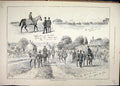 Original Old Antique Print 1876 Camridgeshire Sketches Horse Carriage Race 19th