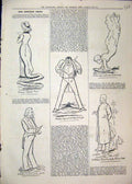 Original Old Antique Print 1879 Sketches Anson Andre Wife Wilson Theatre Comedy