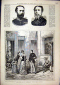 Old Antique Print 1879 L'Etincelle Comedie Francaise Theatre Marston Wood 19th