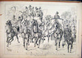 Original Old Antique Print Horse Carriage 1878 People Home Derby Race Course