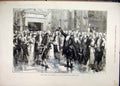 Original Old Antique Print 1879 Scene Les Mirabeaus Theatre Des Nations Paris