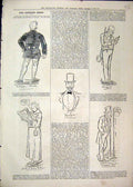 Original Old Antique Print Sketches 1879 Theatre George Charles Frank Toole Bard