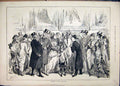 Old Antique Print 1879 Fashion Grosvenor Beautiful Women Dresses Men Suit 19th