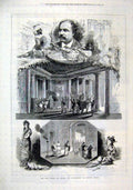 Original Old Antique Print 1877 New Opera Milan La Messalina Pietro Cossa 19th