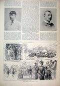 Original Old Antique Print 1893 Pony Racing Ranelagh Club Henderson Lockwood