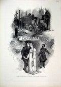 Original Old Antique Print 1874 Scene Opera L'Esclave Theatre De L'Opera Paris