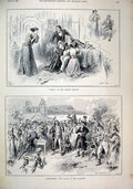 Original Old Antique Print 1896 Magda Lyceum Theatre Donnybrook Ballet Alhambra