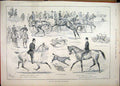 Original Old Antique Print 1892 May Horse Show Islington Diana Frank Haynes Cora