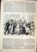 Original Old Antique Print 1879 Scene Betsy Criterion Theatre Dancing Victorian