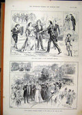 Old Antique Print 1896Hospital Richmond Little Genius Shaftesbury Theatre 19th