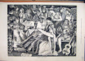 Original Old Antique Print Drama Scene 1884 Music Actors Romance Servant Sketch