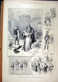 Original Old Antique Print Scenes Marjorie 1889 Comic Opera Prince Wales Theatre