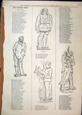 Original Old Antique Print 1879 Captions Mayowatha Tramp Romance Singing Sketch