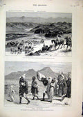 Original Old Antique Print Soudan 1884 Tamasi Camel Trinkitat Osman Major Turner