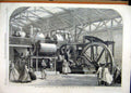 Old Antique Print 1862 International Exhibition Great Sugar-Mill Glasgow 19th