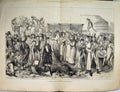 Original Old Antique Print 1875 Derby Day Drama Wildly-Cast People Basket 19th