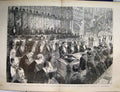 Original Old Antique Print Burmah Expedition 1886 Capture Minhla Bengal Infantry