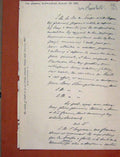 Original Old Antique Print 1870 Fac-Simile Draft Secret Treaty France Prussia