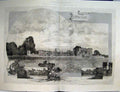 Original Old Antique Print English Homes 1886 Bowood Boatman Cottage Lansdowne