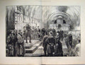 Original Old Antique Print International Health Exhibition 1884 Duke Cambridge