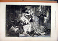 Original Old Antique Print Scene 1877 Famous Plays Merry Wives Windsor Victorian