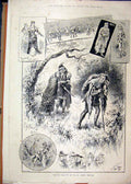Original Old Antique Print 1890 As You Like It Scenes St. James Theatre Rosalind
