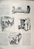 Original Old Antique Print 1897 Badminton Hunt Kennels Cub Hounds Furnivals Inn