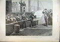 Old Antique Print French President1897 Czar Troitsky Theatre Shakespeare 19th