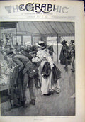 Old Antique Print Bisley Flood 1897 Colonial Prizes Marquee Railway Track 19th