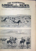 Original Old Antique Print War Soudan 1884 Tamasi Trinkitat Camp Korosko Pasha
