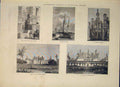 Original Old Antique Print Provincial France Orleans Chartres Chambord 1871 19th