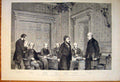 Original Old Antique Print London Conference Foreign Office Portrait 1871 19th