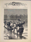 Original Old Antique Print Armstice France Paris Commune Ice Swan 1871 Victorian