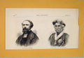 Original Old Antique Print Portrait Reverend Chubb Ford Rajah Singh 1871 19th