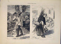 Original Old Antique Print Sketches Paris Souvenir War Relish 1871 Victorian