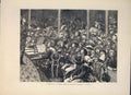 Original Old Antique Print Sketch Concert Poor Italians London Italian 1871 19th