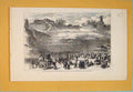 Original Old Antique Print National Guards Buttes De Montmartre Insurgents 1871