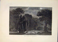 Original Old Antique Print Garden Gethsemane Armita Religious Fine Art 1871 19th