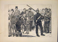 Original Old Antique Print Left Behind Sier 1871 1871 19th Century
