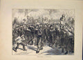 Original Old Antique Print Women Versailles Durand 1871 Paris France Victorian