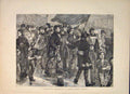 Original Old Antique Print Republican Procession London Sunday Morning 1871 19th