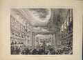 Old Antique Print National Assembly Theatre Versailles Paris France 1871 19th