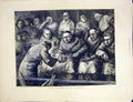 Original Old Antique Print Rome Italy Candlemas Day St. Peter'S 1872 Victorian