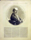 Antique Old Print *0020 Portrait Count Beust Austro-Hungarian Ambassador 1872