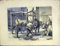 Original Old Antique Print Rome Shoeing Oxon Temple Vesta Farm 1872 Victorian