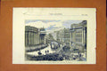 Original Old Antique Print Lord Mayo Funeral Sketch Bank Ireland 1872 Victorian