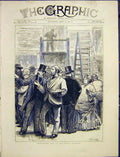 Original Old Antique Print Royal Academy Varnishing Gentlemen 1872 Victorian