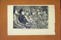 Original Old Antique Print Pennington Reading Sketch Premier House Ladies 1872
